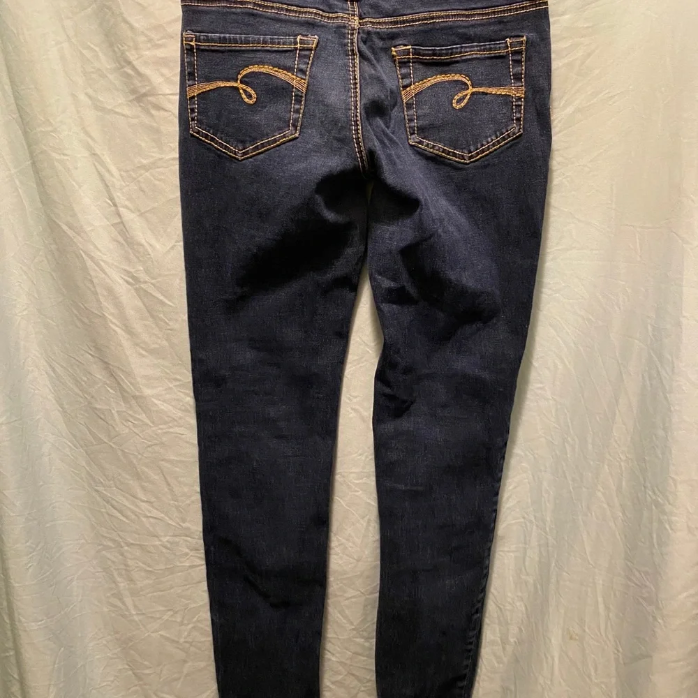 Justice dark blue jeans size 14R skinny